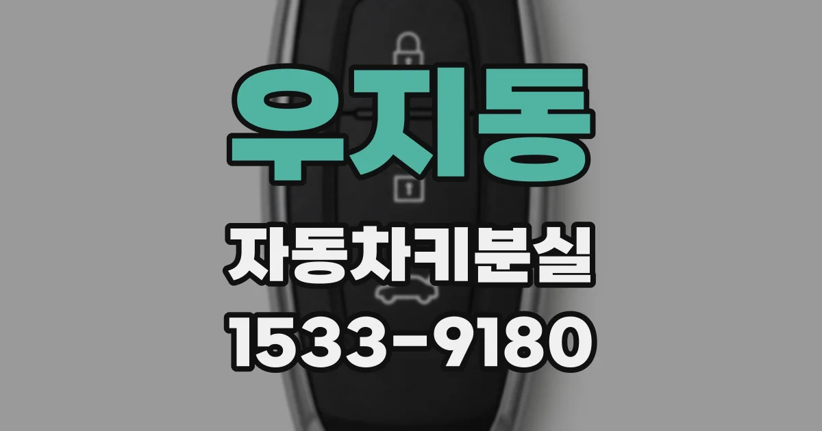 우지동 자동차키분실