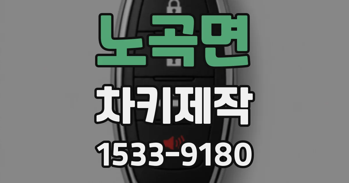 노곡면 차키제작