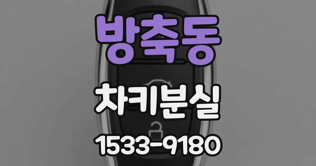방축동 차키분실