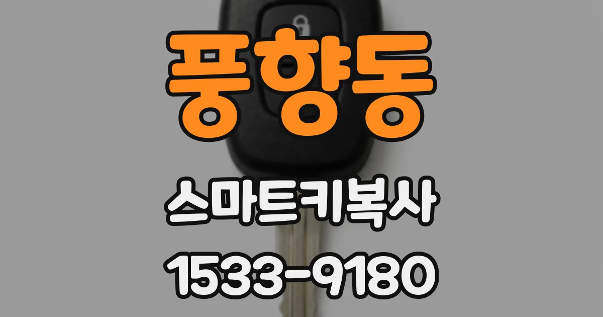 풍향동 스마트키복사
