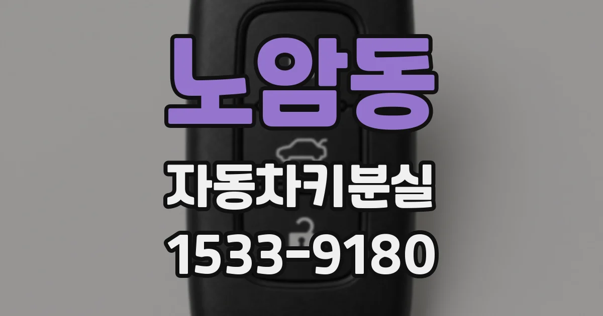 노암동 자동차키분실