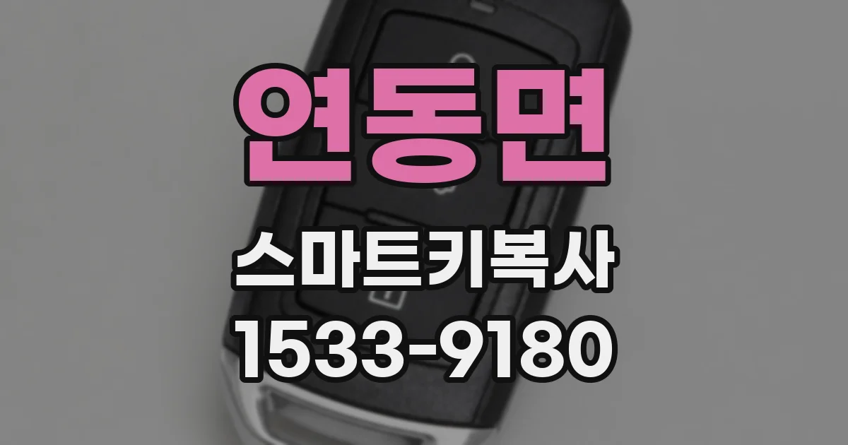 연동면 스마트키복사