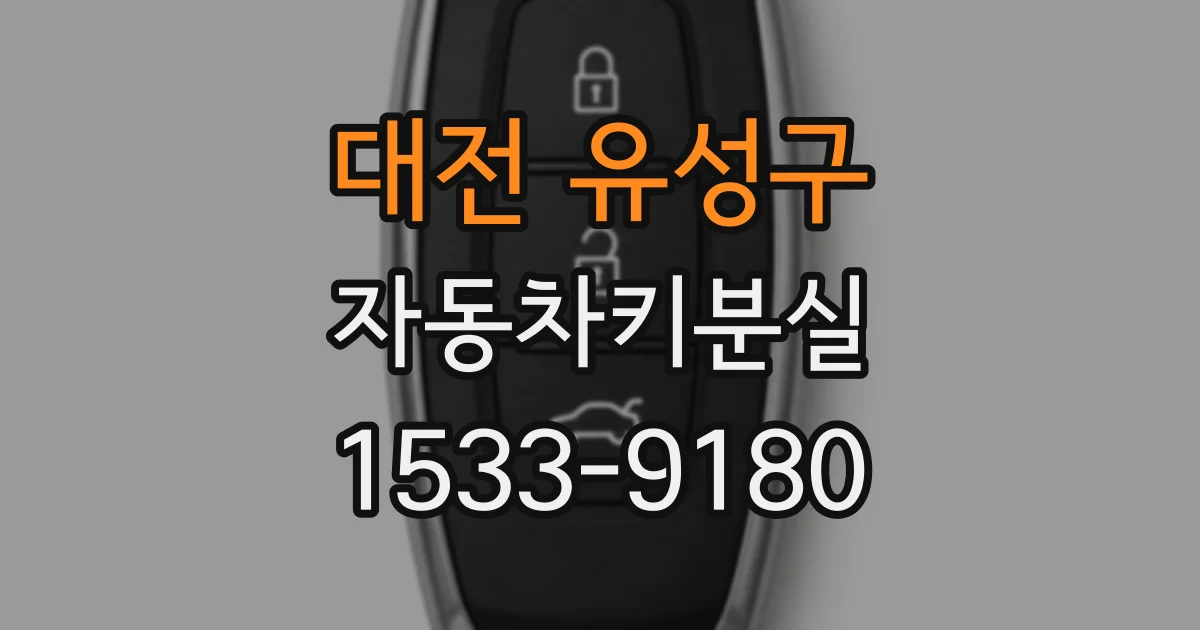 대전 유성구 자동차키분실