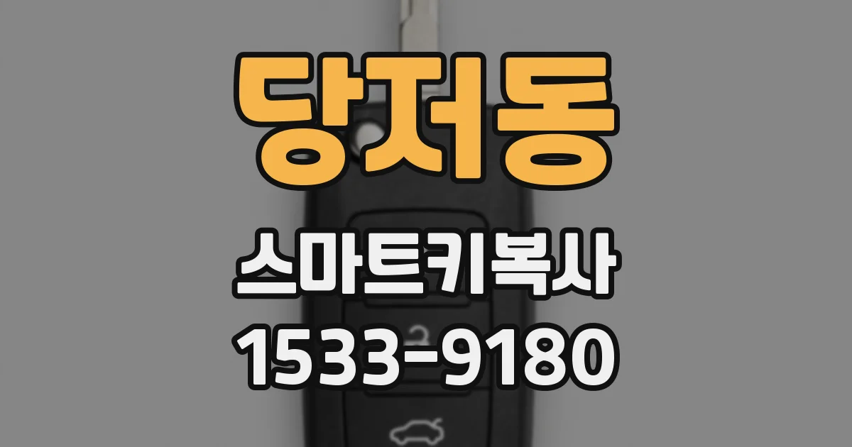 당저동 스마트키복사