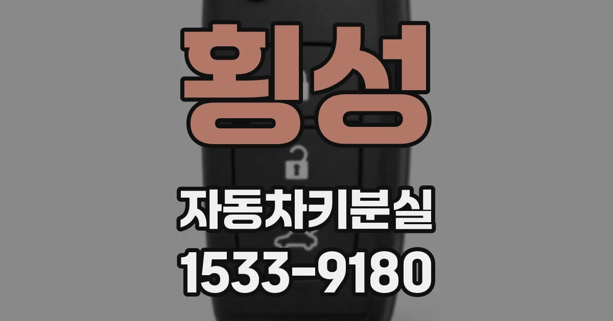 횡성 자동차키분실