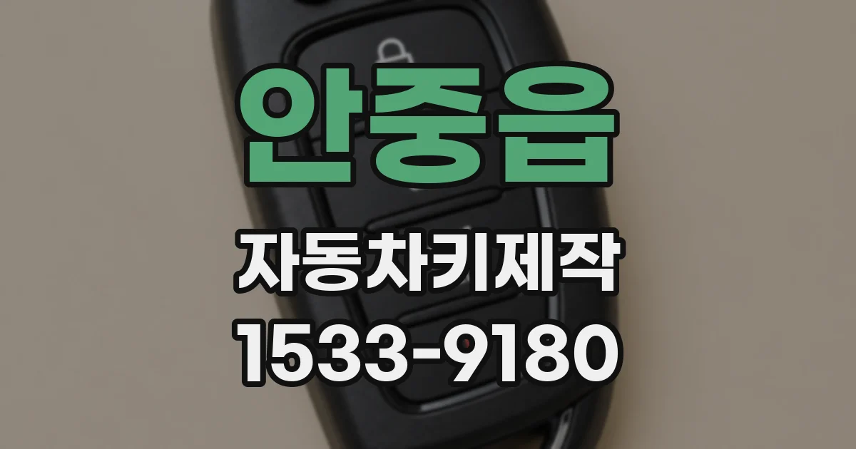 안중읍 자동차키제작