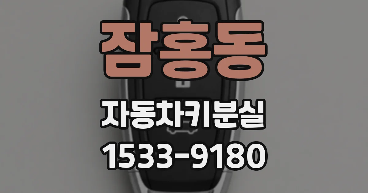 잠홍동 자동차키분실