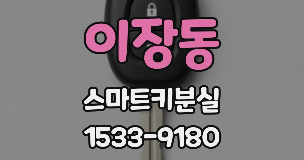 이장동 스마트키분실