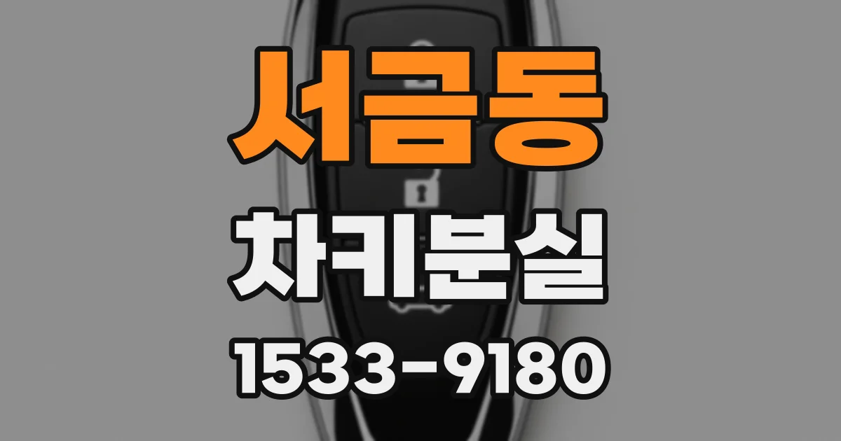 서금동 차키분실