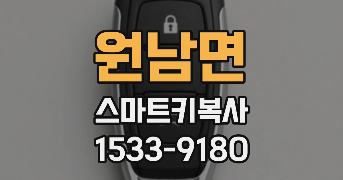 원남면 스마트키복사