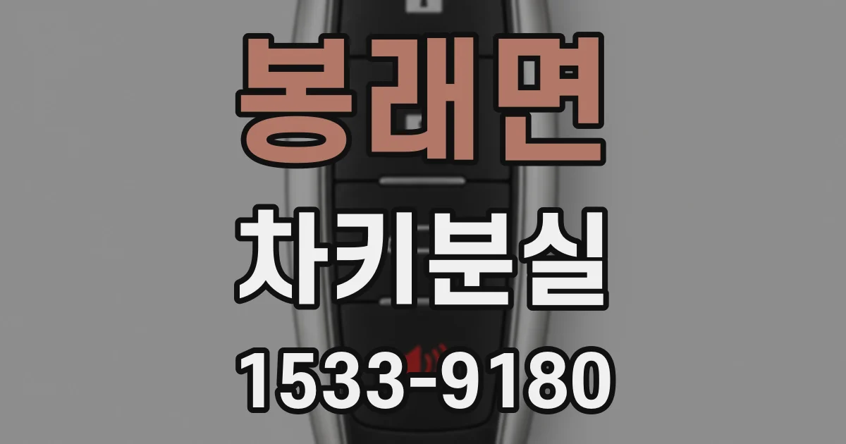 봉래면 차키분실