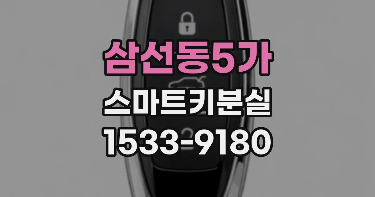 삼선동5가 스마트키분실