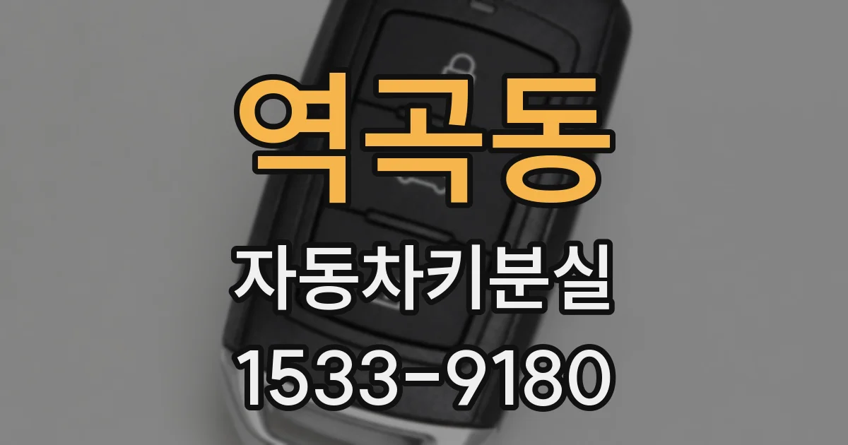역곡동 자동차키분실