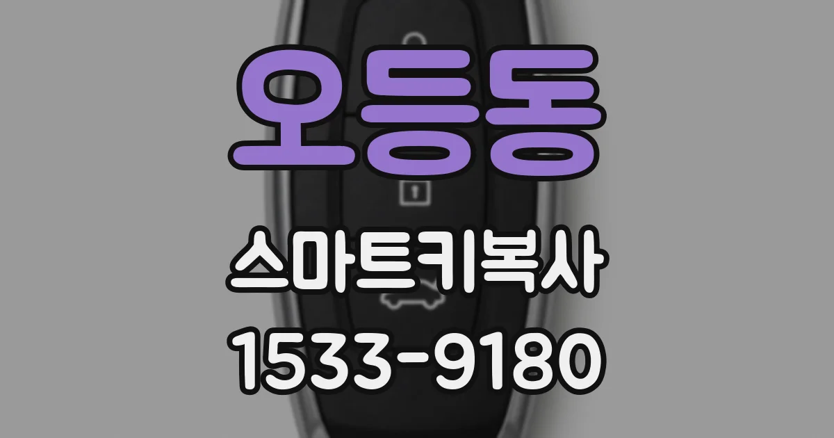 오등동 스마트키복사