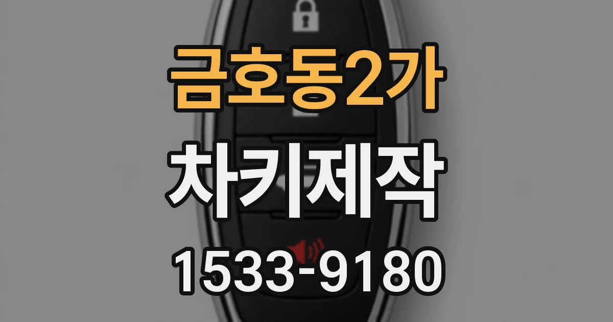 금호동2가 차키제작