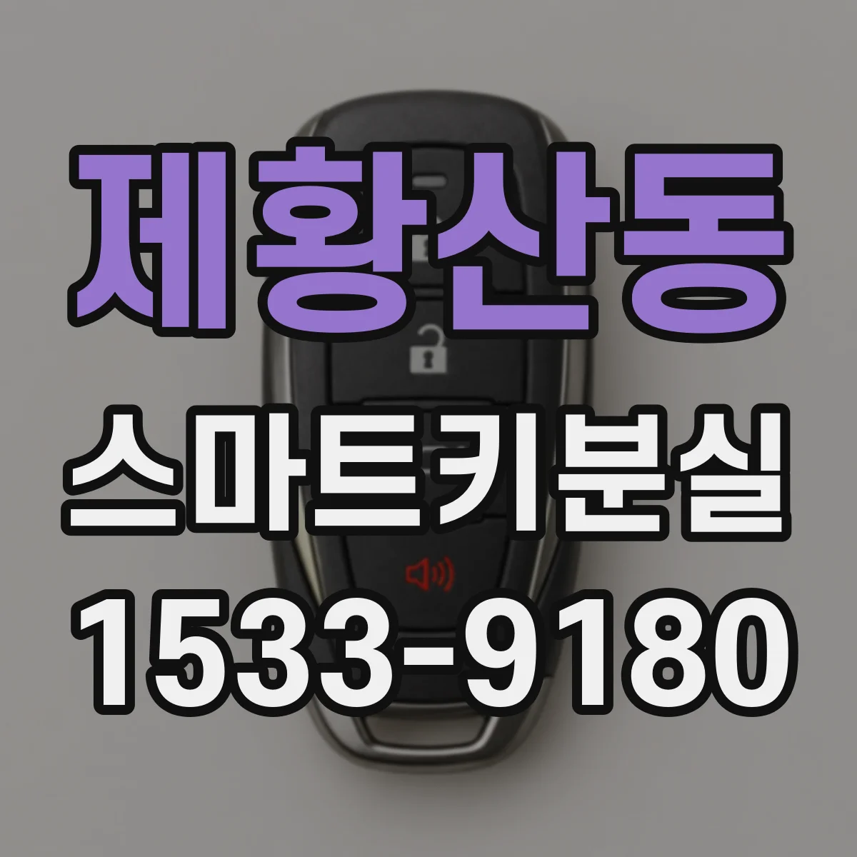 제황산동 스마트키분실
