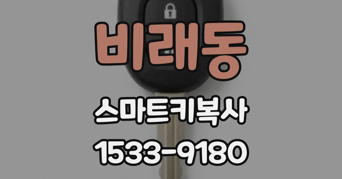 비래동 스마트키복사