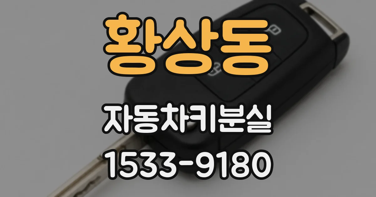 황상동 자동차키분실