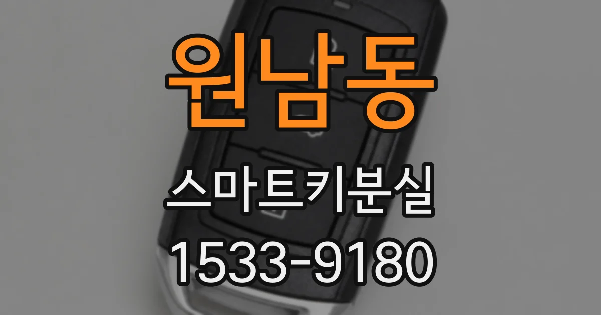 원남동 스마트키분실