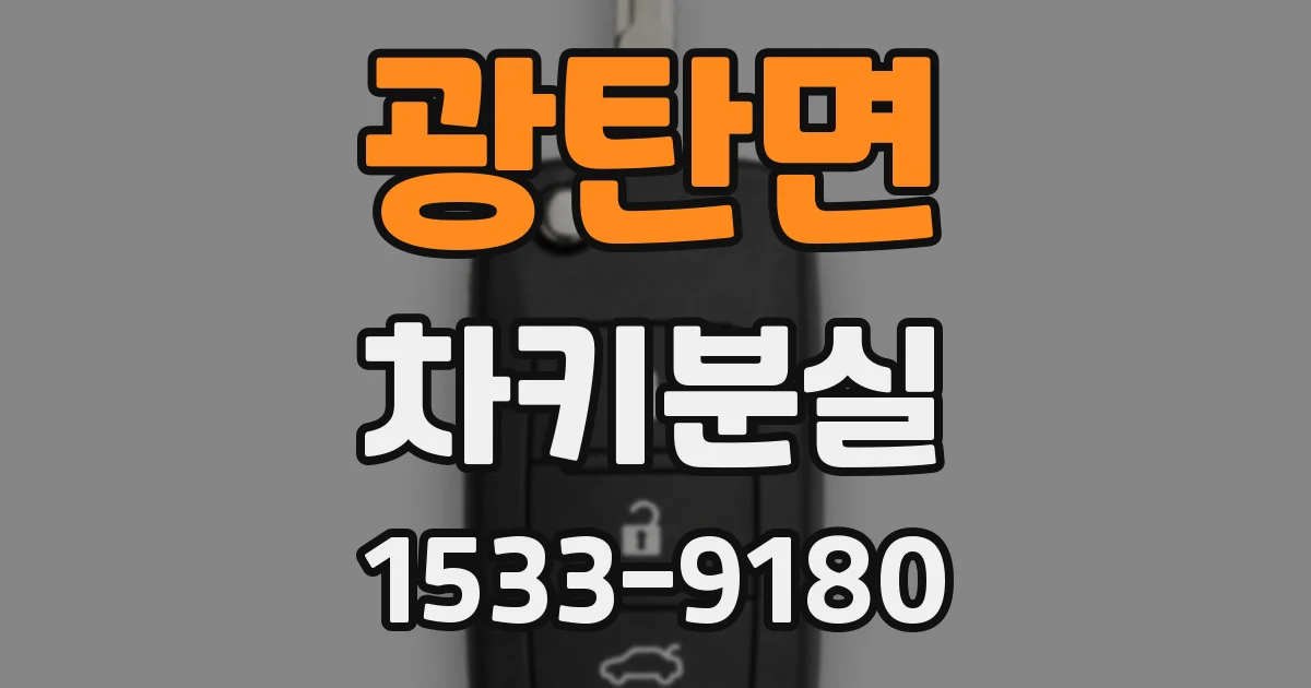 광탄면 차키분실