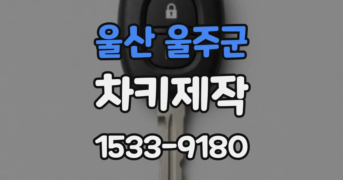 울산 울주군 차키제작