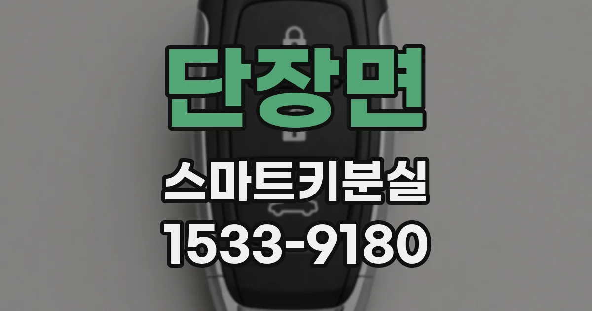 단장면 스마트키분실