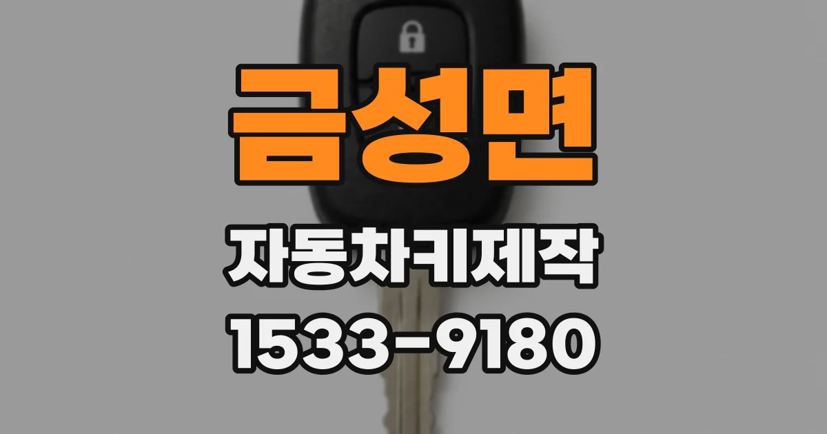 금성면 자동차키제작