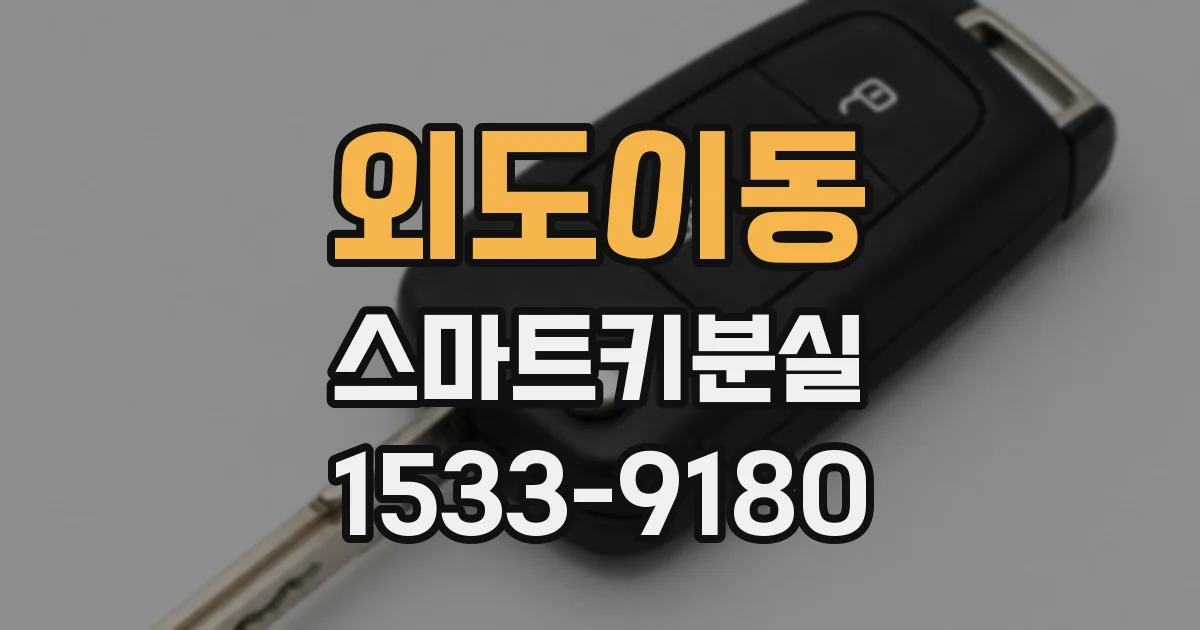 외도이동 스마트키분실