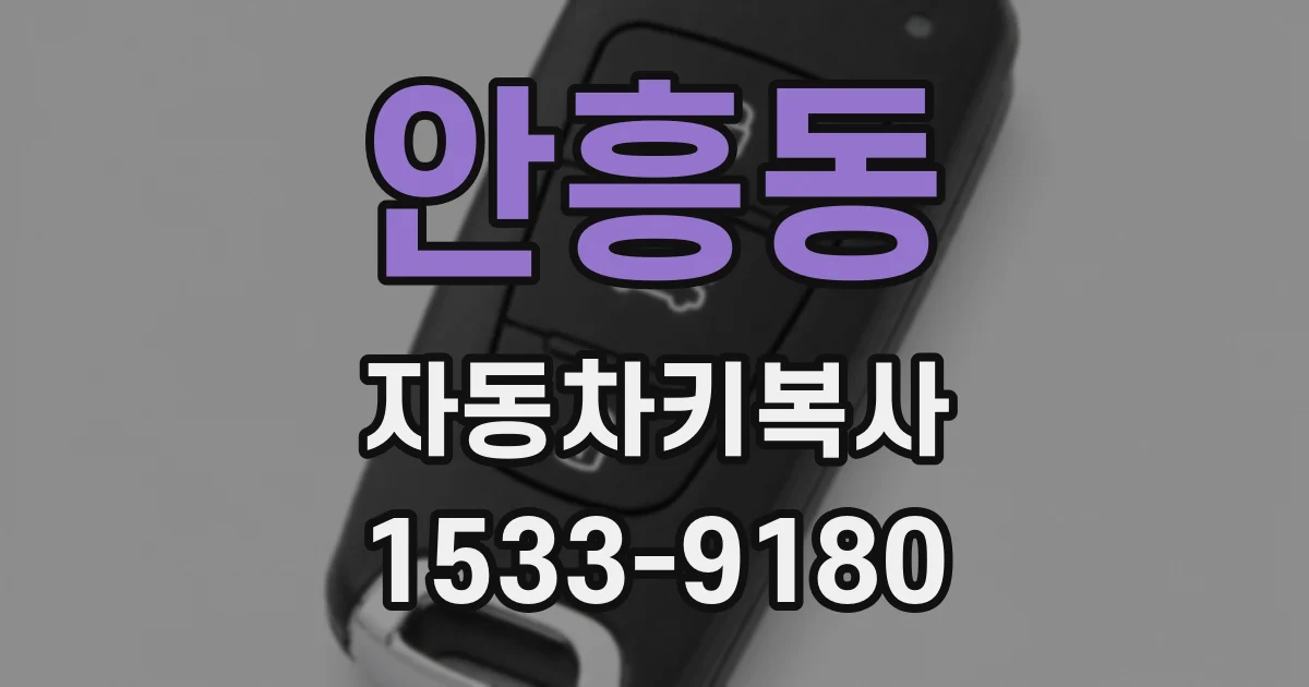 안흥동 자동차키복사
