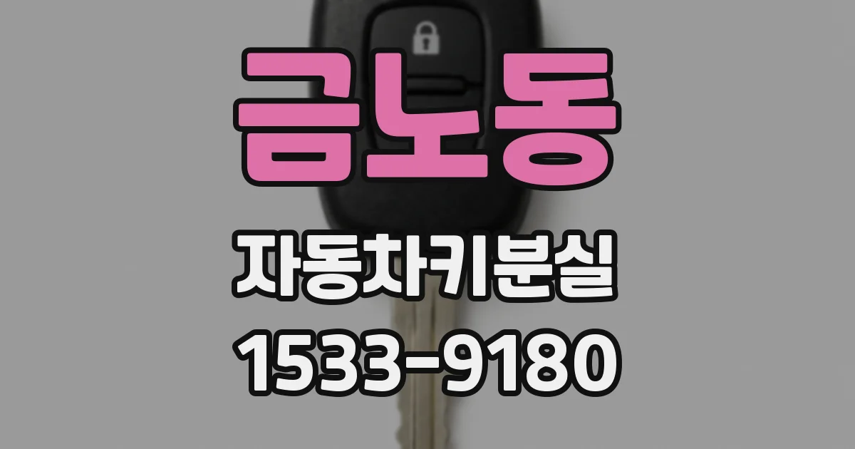 금노동 자동차키분실