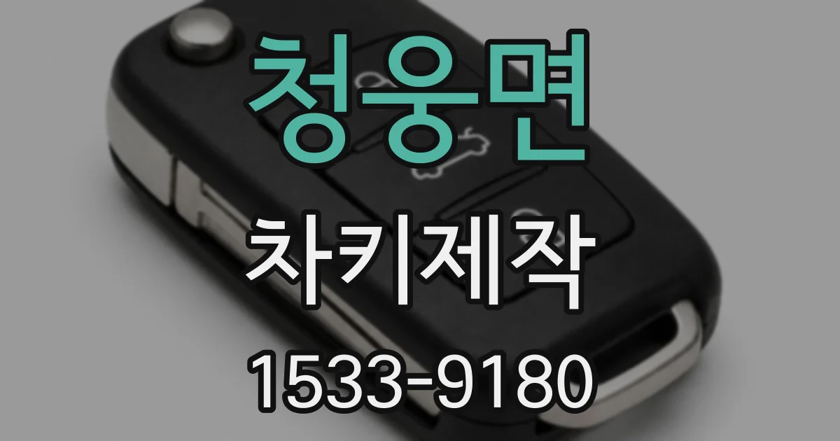 청웅면 차키제작