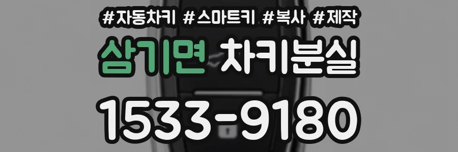 삼기면 차키분실