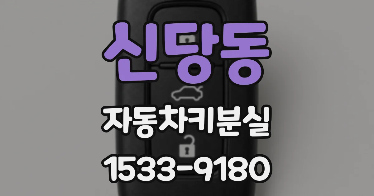 신당동 자동차키분실