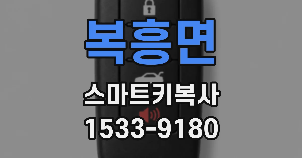 복흥면 스마트키복사