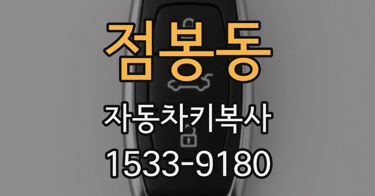 점봉동 자동차키복사