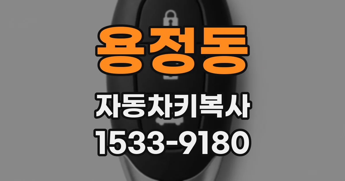 용정동 자동차키복사