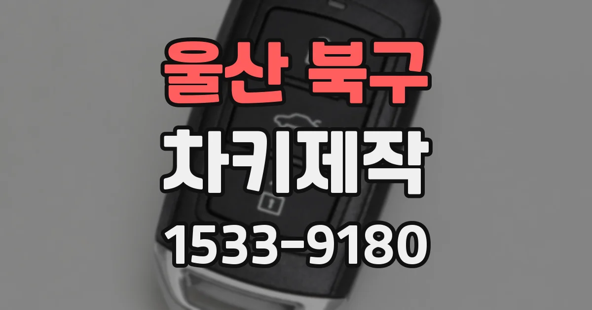 울산 북구 차키제작