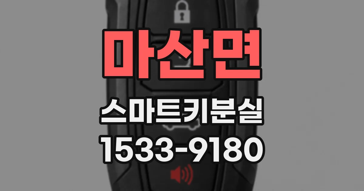 마산면 스마트키분실