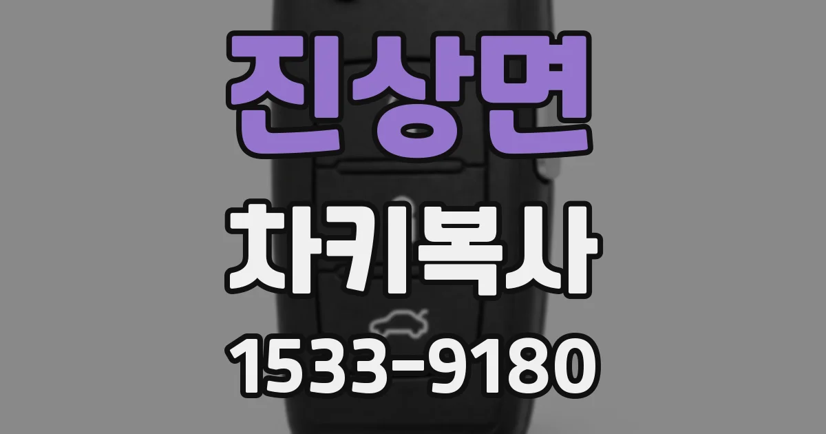 진상면 차키복사