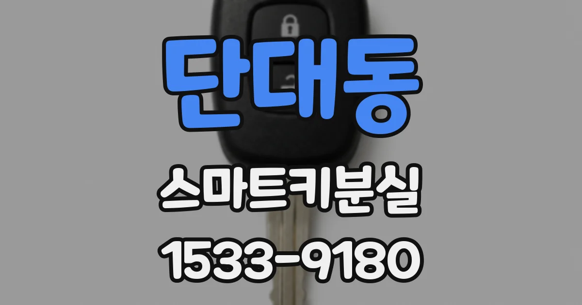 단대동 스마트키분실