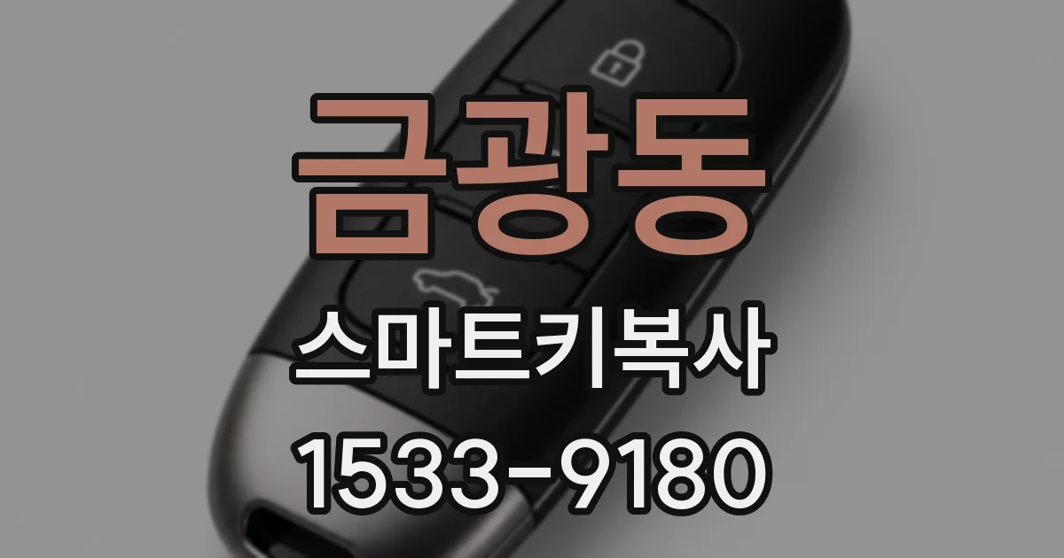 금광동 스마트키복사