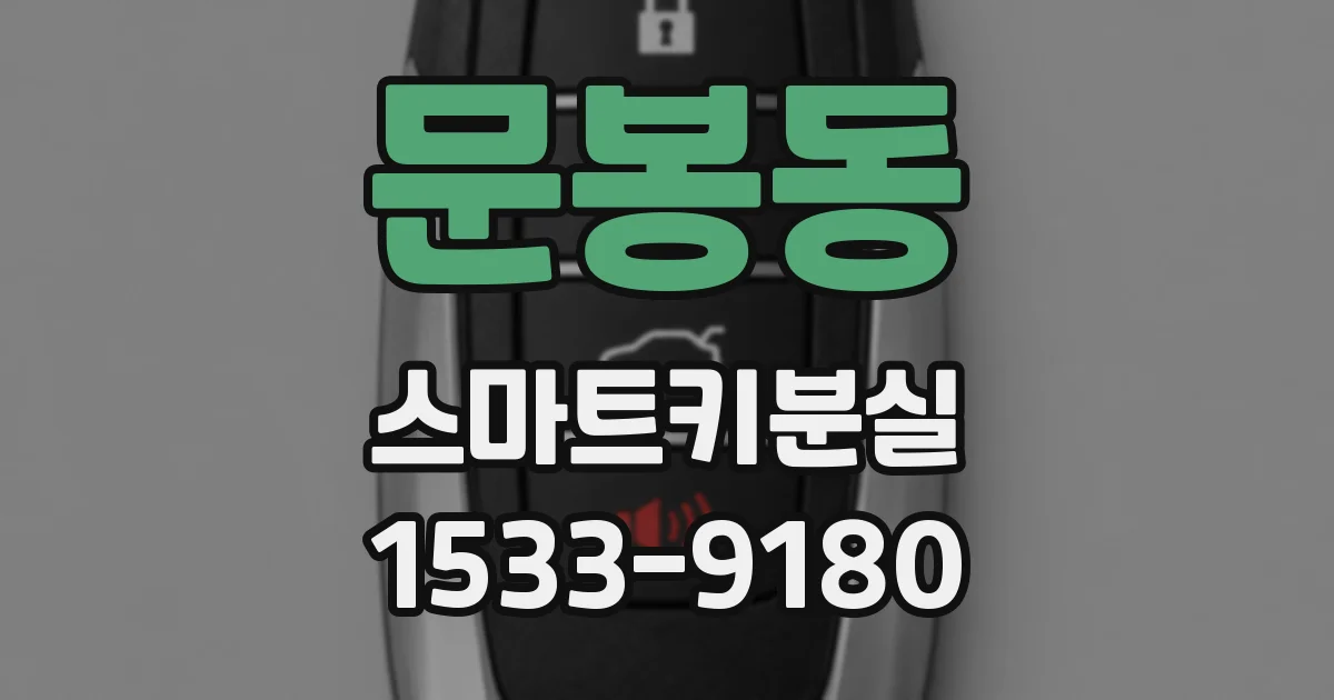 문봉동 스마트키분실