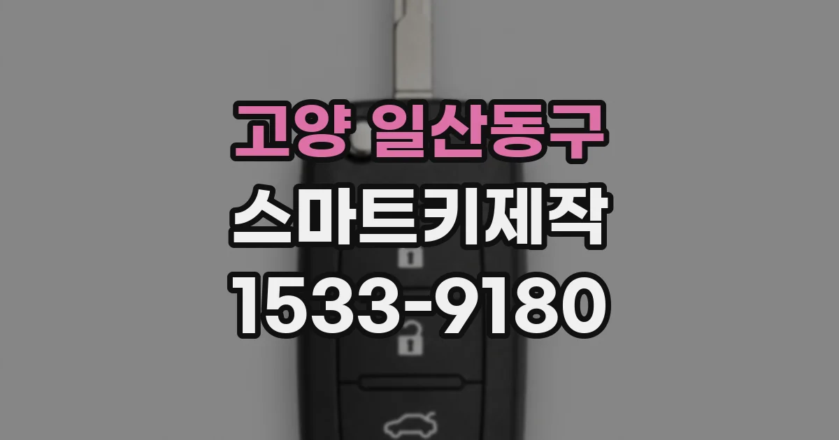 고양 일산동구 스마트키제작