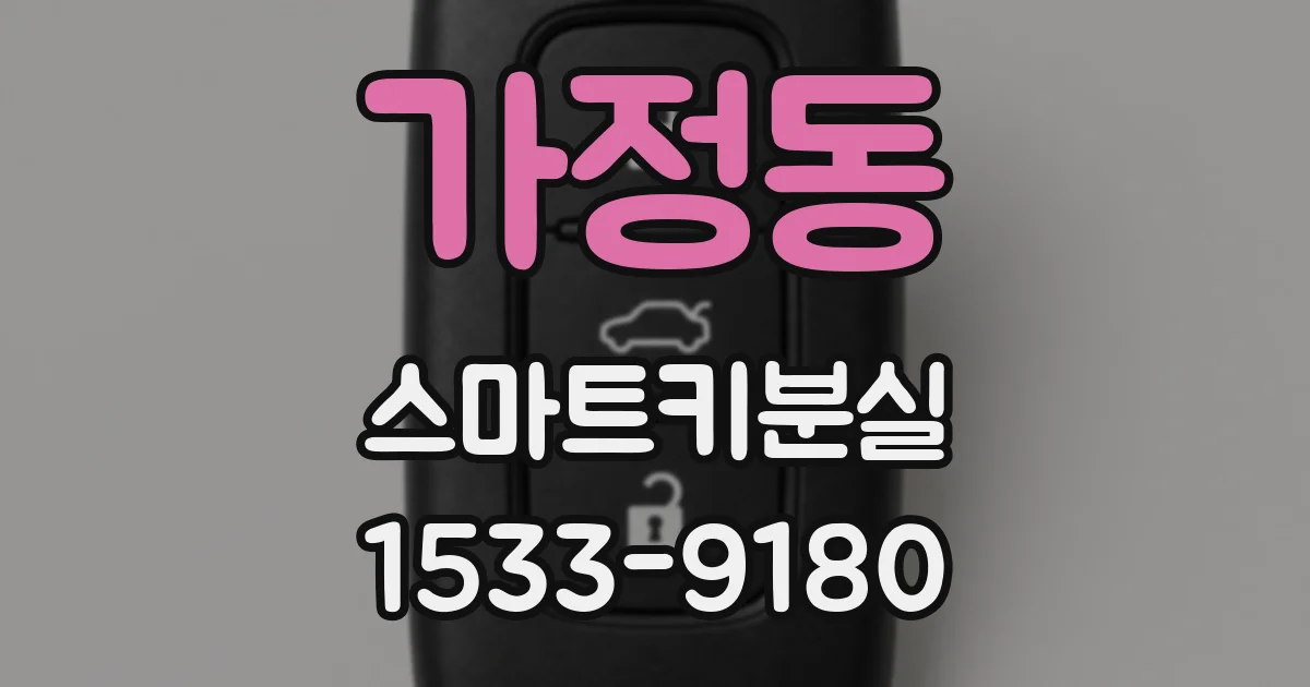 가정동 스마트키분실