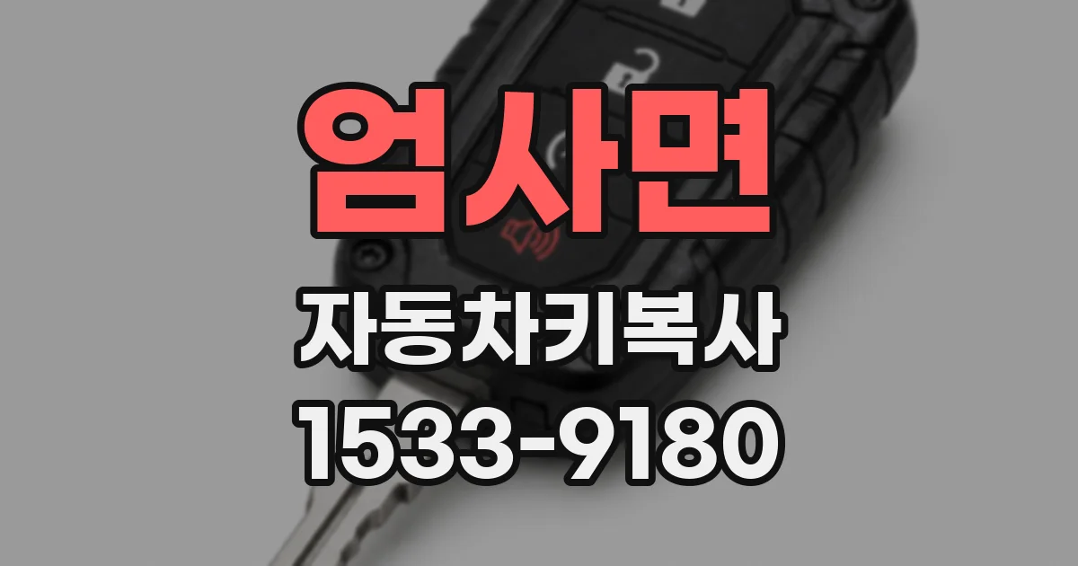 엄사면 자동차키복사