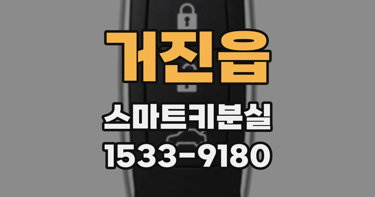 거진읍 스마트키분실