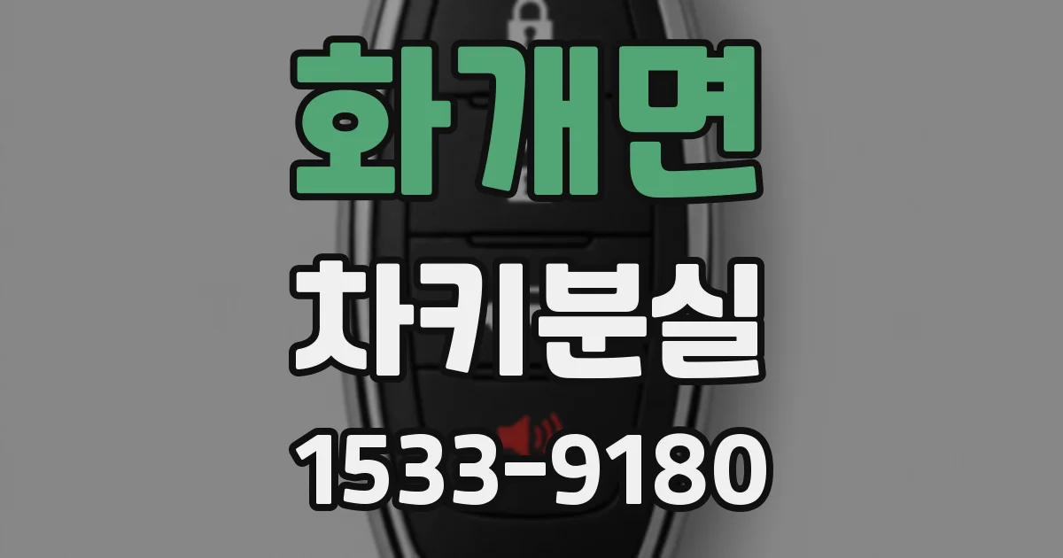 화개면 차키분실
