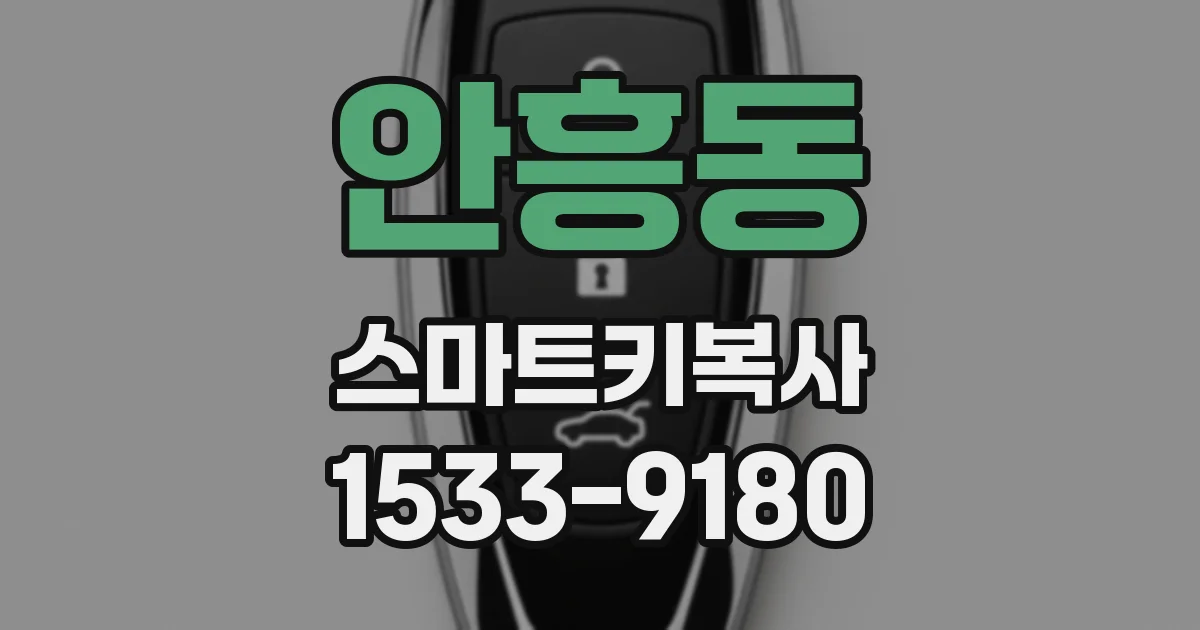 안흥동 스마트키복사