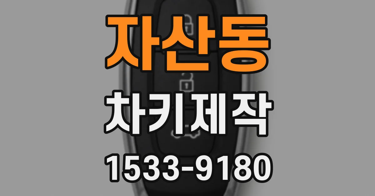 자산동 차키제작