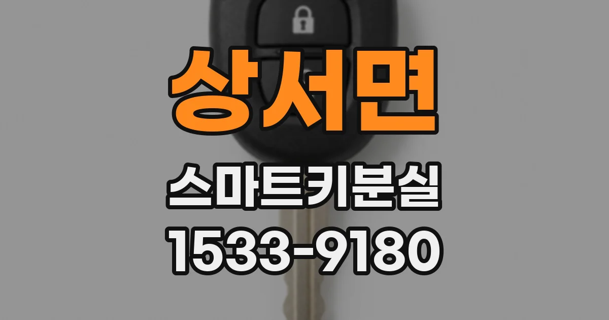 상서면 스마트키분실